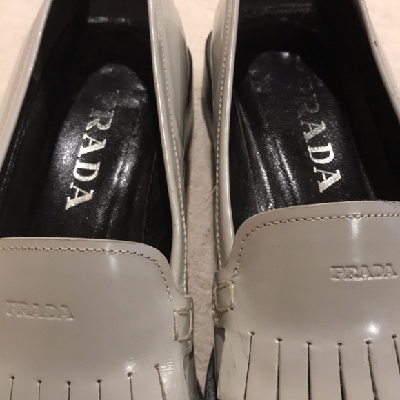 Vintage Prada Fringed Loafers Size 36 1/2 with Dust Bags and Cloth - Picture 5 of 16